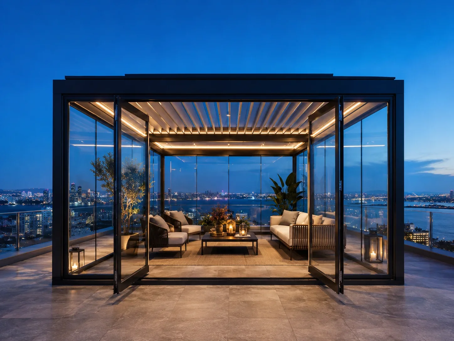 Apartman Terası Pergola Sistemleri
