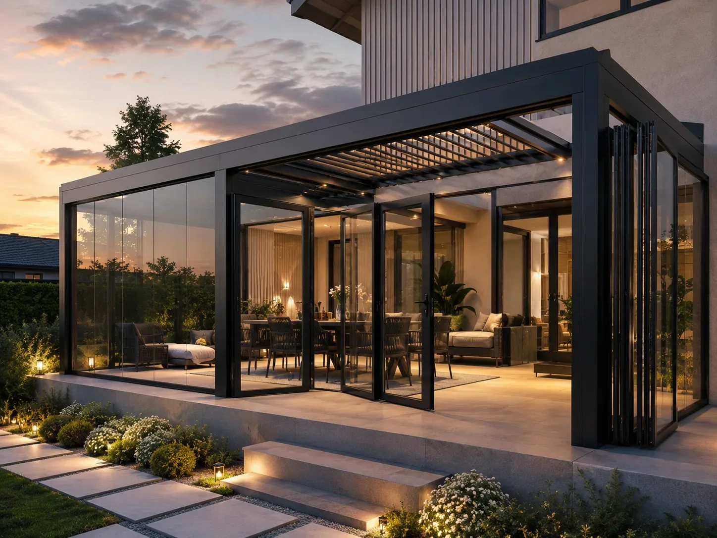 Kumaş Tavanlı Pergola Sistemleri