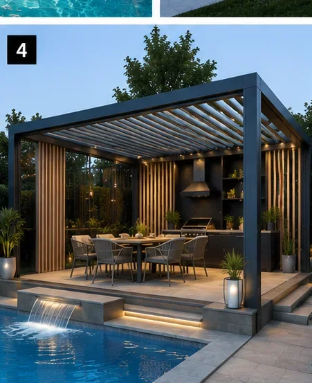 Rezidans Terası Pergola Sistemleri
