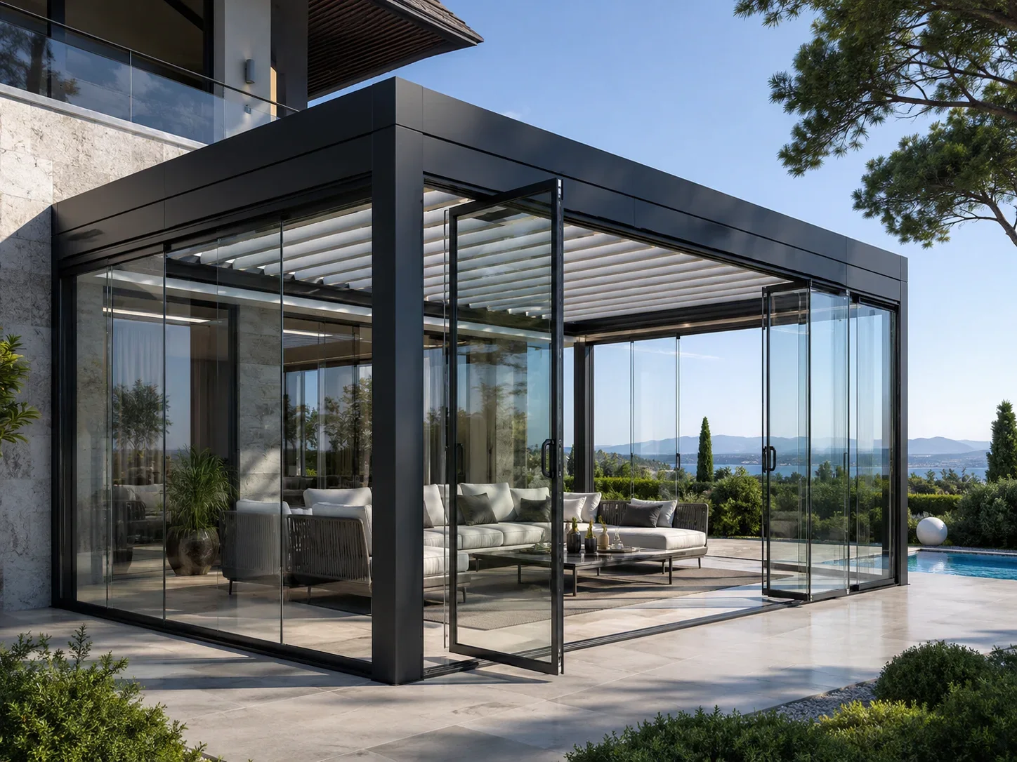 Site Bahçesi Pergola Sistemleri