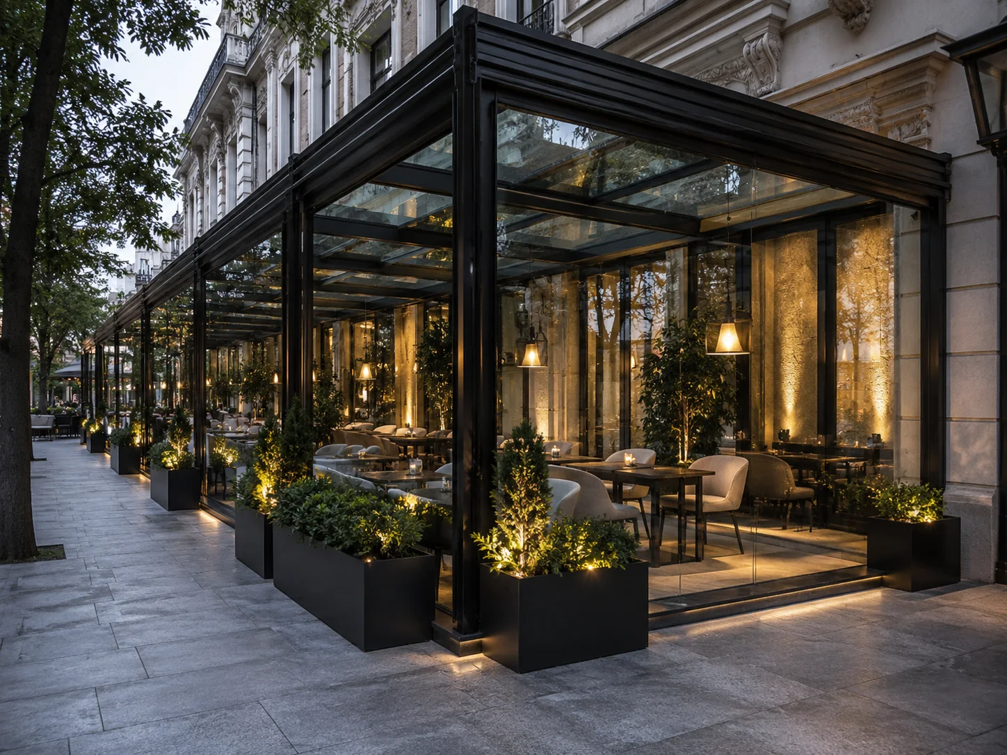 Yozgat villa bahçesinde ölçüye özel modern pergola sistemi