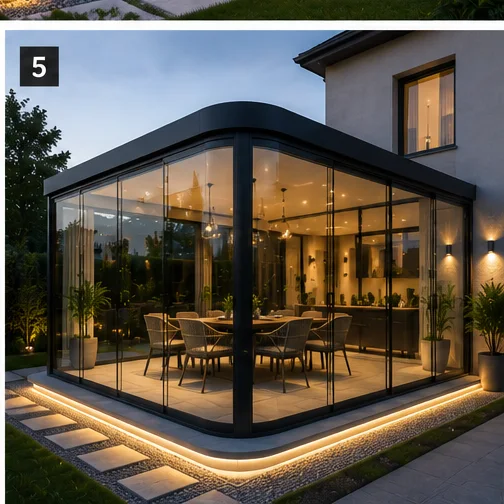 Teras alanında lazer metre ve kot cihazıyla yapılan pergola keşif ve ölçülendirme